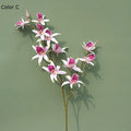 Luxury orchids artificial flowers for Christmas wedding and autumn decorations - C