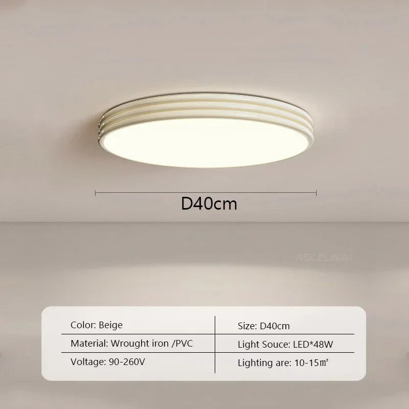 Nordic LED ceiling lamp medieval design for interior decoration - L40CM / Adjustable Brightness