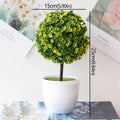 Bonsai artificial tree with flowers for interior decoration - Yellow / 15cm x 25cm