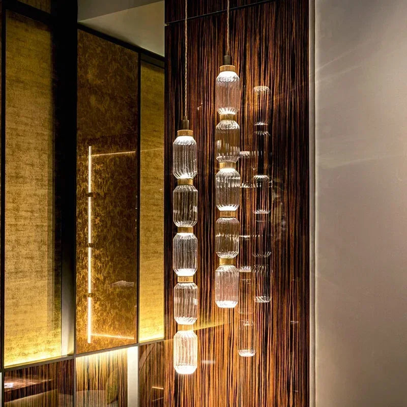 Modern crystal chandelier with led lighting for interior decoration - view 3
