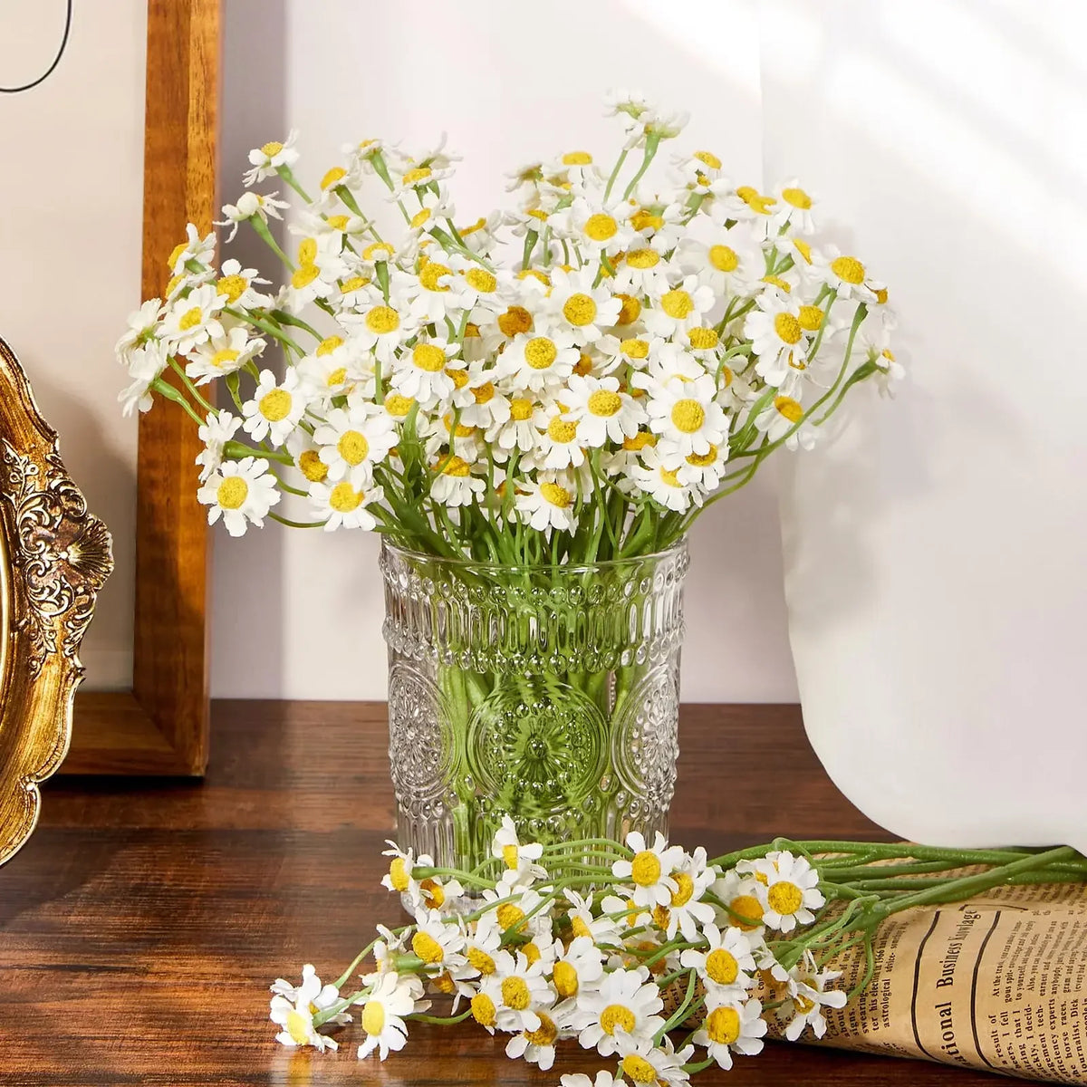 60 artificial daisies heads for various decorations - view 4