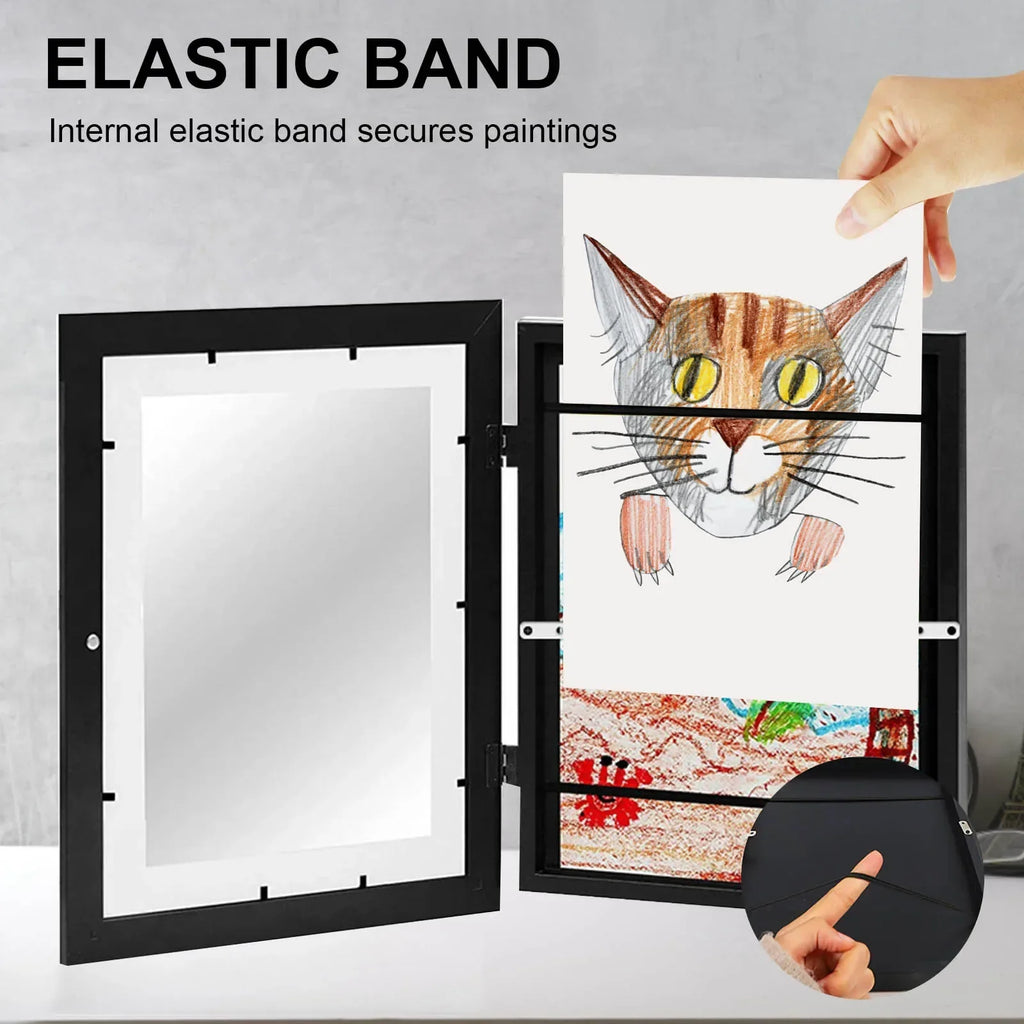 Wooden picture frames for children with artistic storage - view 8