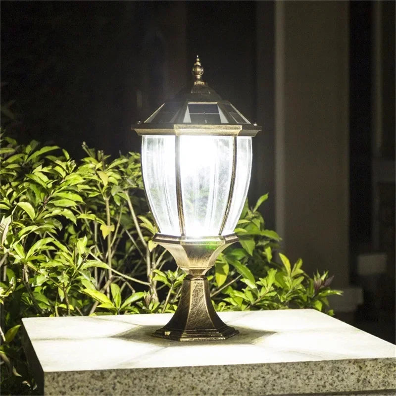 Outdoor solar led wall sconce for garden and courtyard - view 4