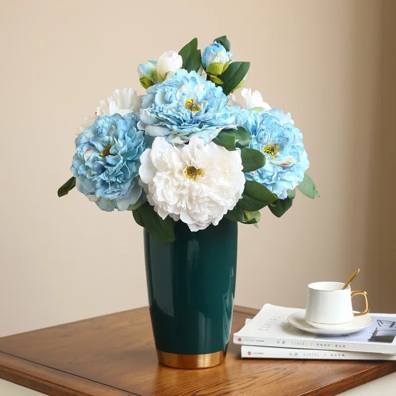 Large artificial peony flowers for elegant decoration - view 3