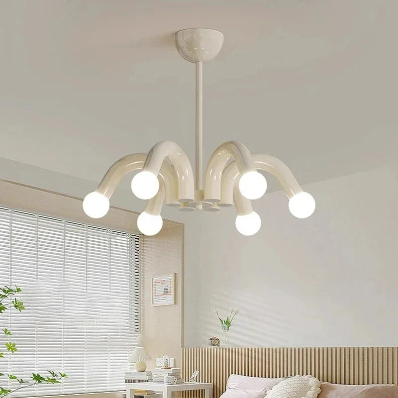 Modern milky white LED during light, living room, bedroom, children's room, creative decoration during light - Beige / White light 5000K