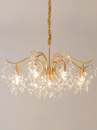 French retro crystal chandelier American style for romantic atmosphere
