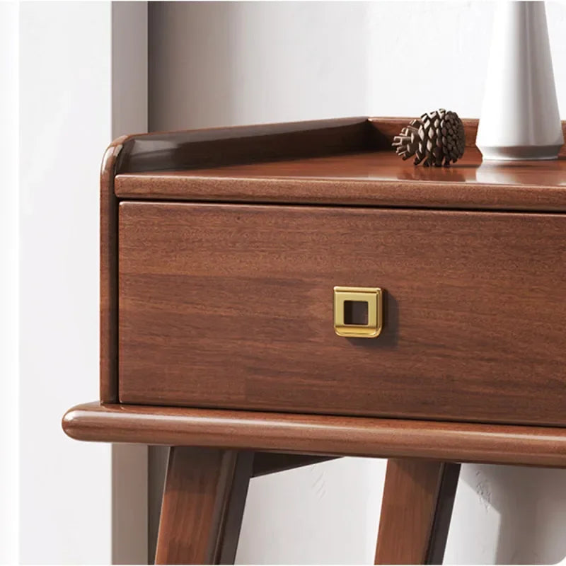 Wooden shoe cabinet with drawers and integrated bench - view 4