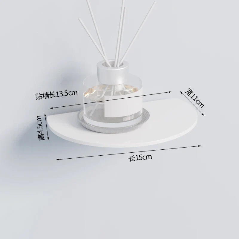 Acrylic floating shelf for modern invisible storage - 15x11cm 5