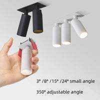 LED spot recessed mini ambiance lighting for the house - Hot light 3000K / 3 degrees / White 1 head 3W