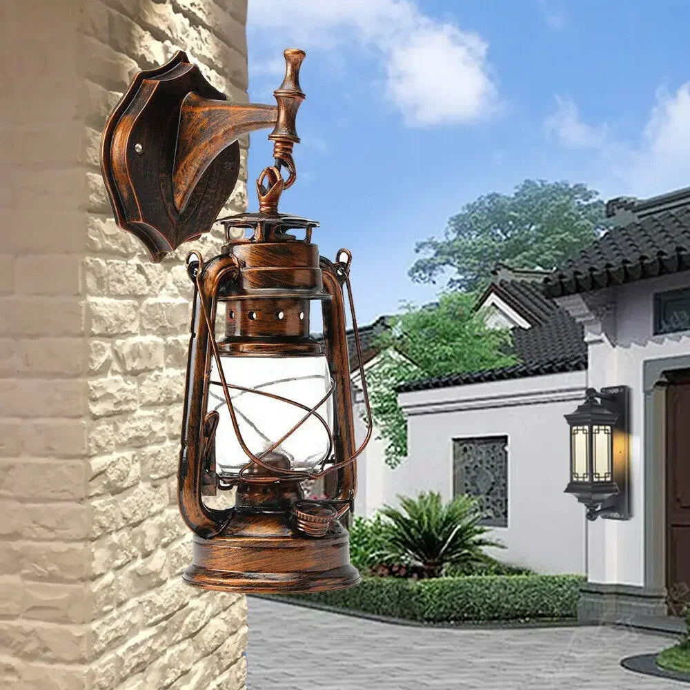 Vintage rustic wall sconce industrial style for outdoors - view 2
