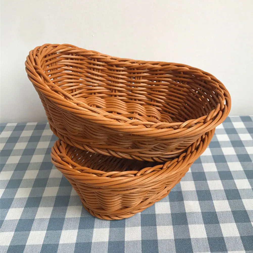Wicker bread baskets for snacks and fruit - Large Size