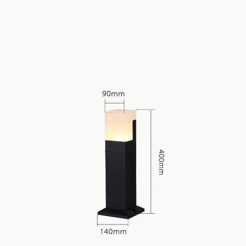 Waterproof modern outdoor lamp for garden and path - 40CM 7W / Cool White
