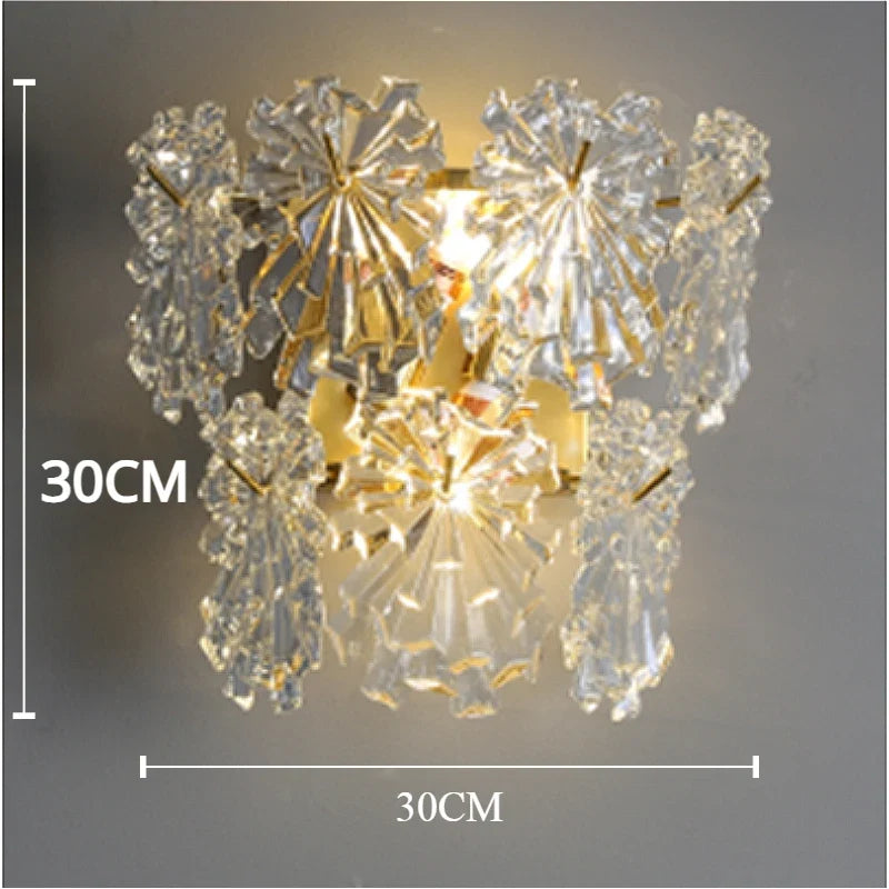 LED glass wall sconce for modern interior decoration - G2-aucun perle