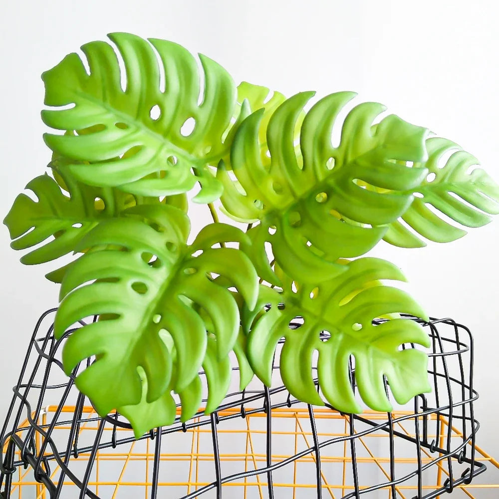 Fake tropical plant monstera for interior and exterior decoration - view 3