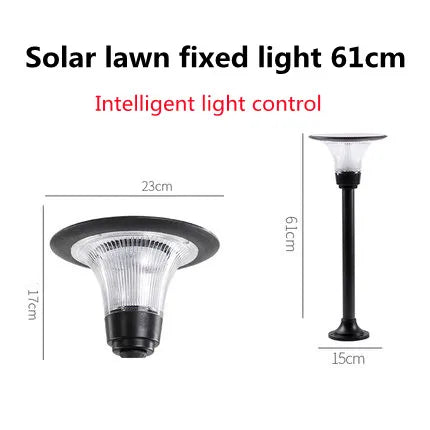 Led solar floor lamp for garden and outdoor aisles - 2-61cm / Warm and White light