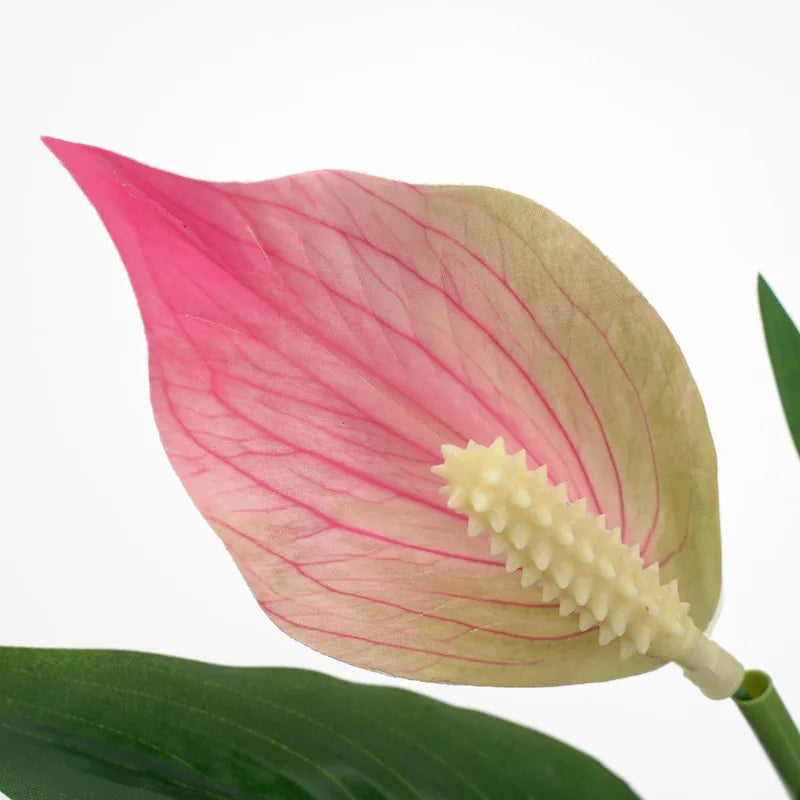 Tropical Monstera and Anthurium Artificial Plants, 6 Pot Options - view 5