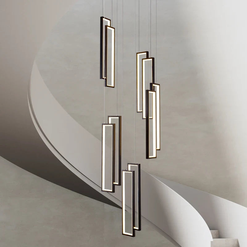 Modern led chandelier for creative duplex decoration
