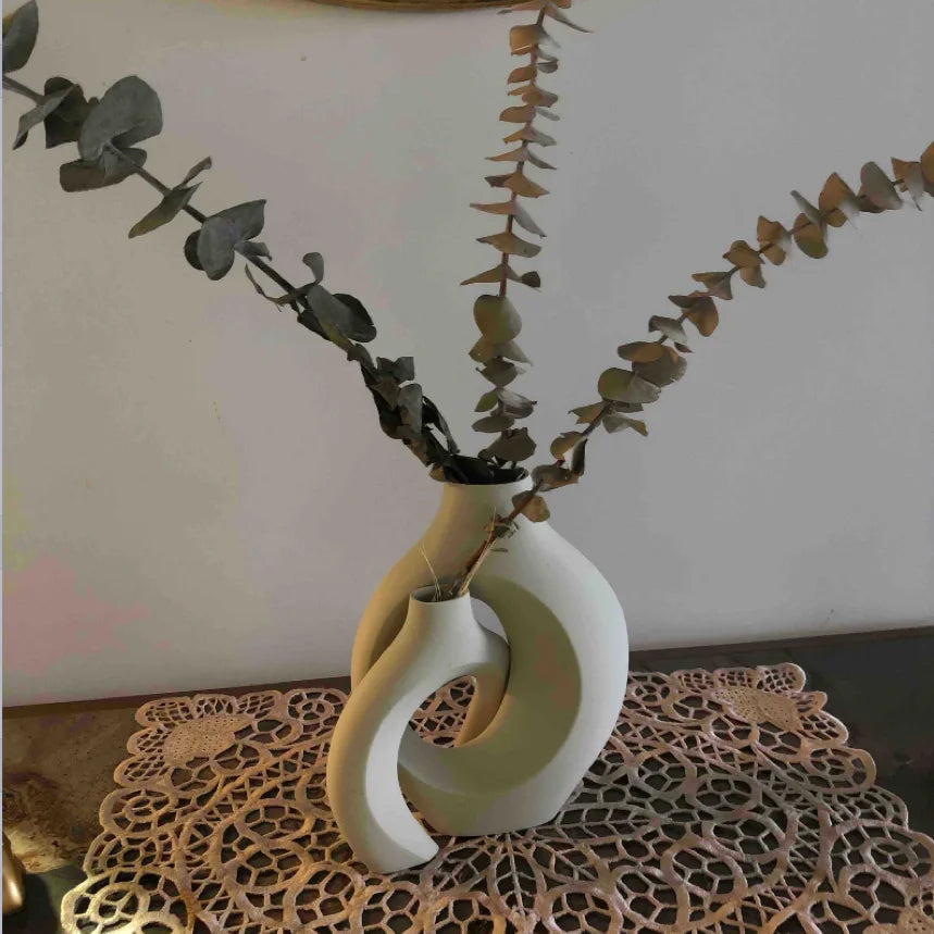 A Set of Hugging Vase Ornaments, Home Decoration Ornaments Vase, Dry Vase, Office, Entry Cabinet Decorative Vase - view 2