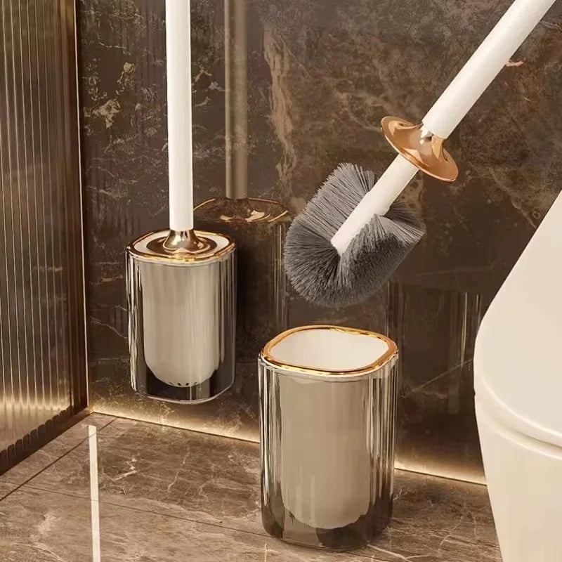 Vintage Long-Handle Toilet Brush for Home Decor