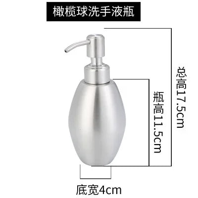 Stainless steel soap dispenser for hands and bodies - Olive - 350ml