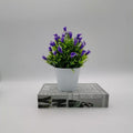 Artificial plant bonsai flower pot interior and exterior decoration - Purple