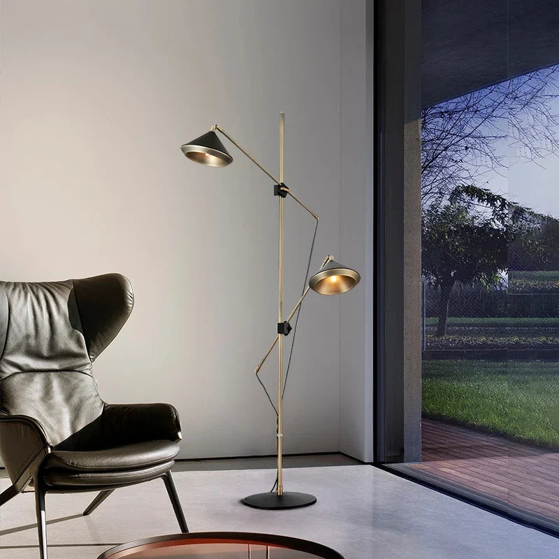 Modern floor lamp with adjustable luxury design speaker - view 3