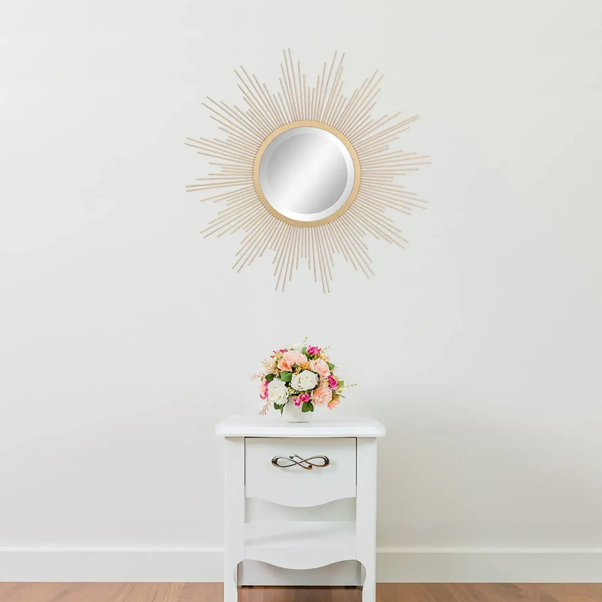 Decorative metal mirror for creative wall decoration - view 5