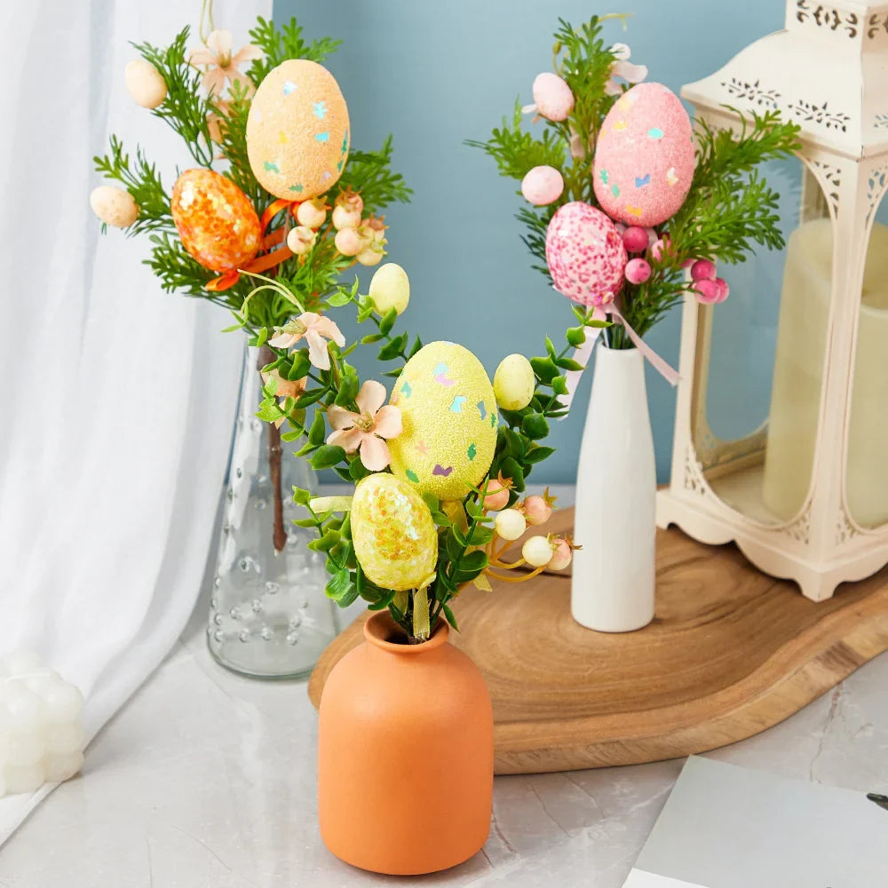 Easter egg branch for floral decorations and garden