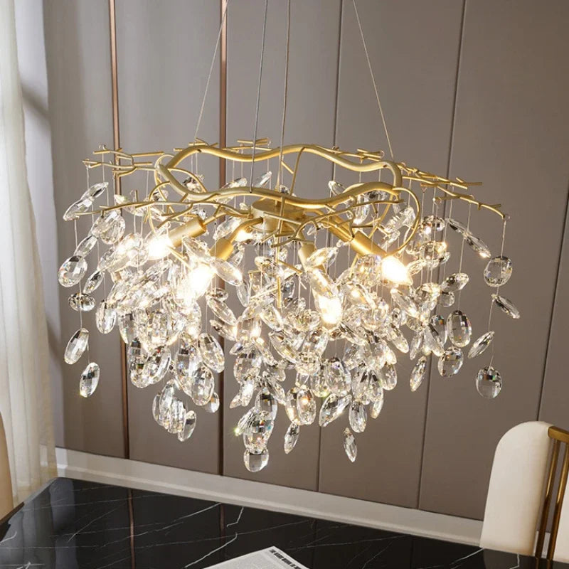 Luxury crystal chandelier for refined lighting - view 4