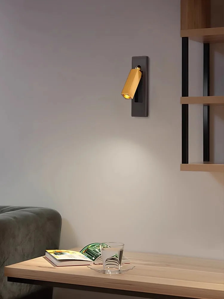 Evening-Glow Rotary LED Reading Wall Sconce, Shade Series 1-14