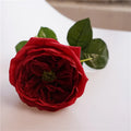 Artificial flowers real touch pink for decoration and gift - Dark Red