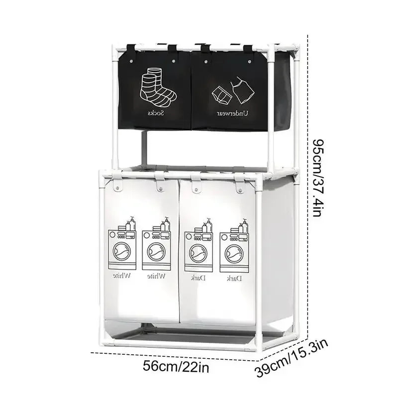 Laundry Baskets Folding laundry basket, dirty clothes storage bag, large capacity clothes basket for bathroom use - view 6