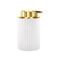white with gold