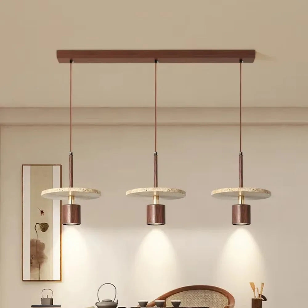 Modern stone chandelier for restaurant and bedside - view 3
