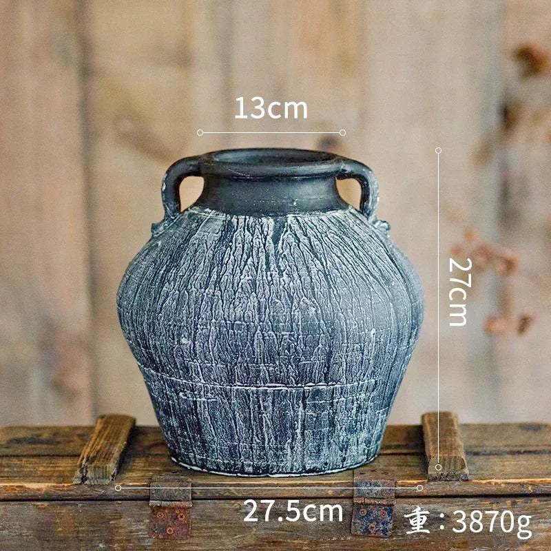 Rustic pottery gardeners for interior and exterior decoration - 64