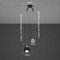 Modern crystal pendant light for elegant interior decoration - A Style Black / 3 Color Light