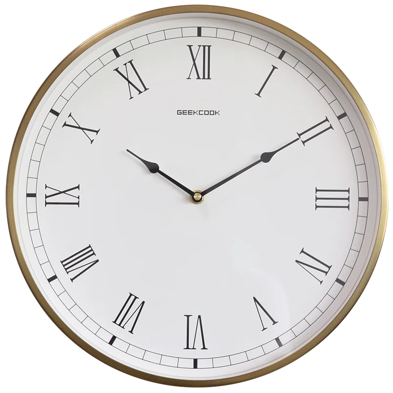 Modern silent luxury wall clock for interior