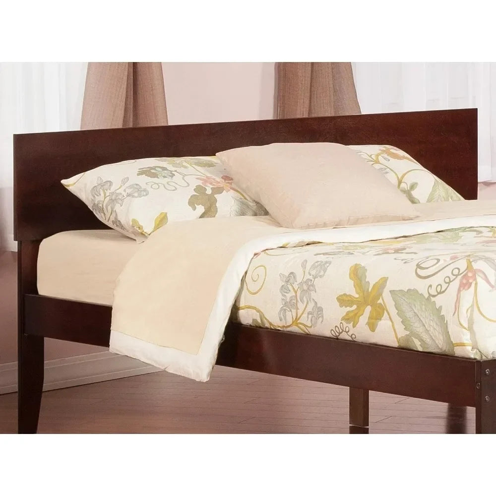 Queen Size Headboard, Walnut, Modern Solid Wood Headboard - view 2