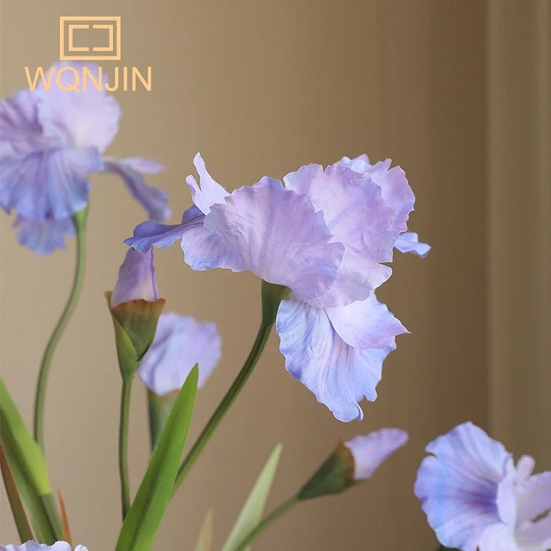 Artificial iris flower branch for wedding decoration and parties - view 6