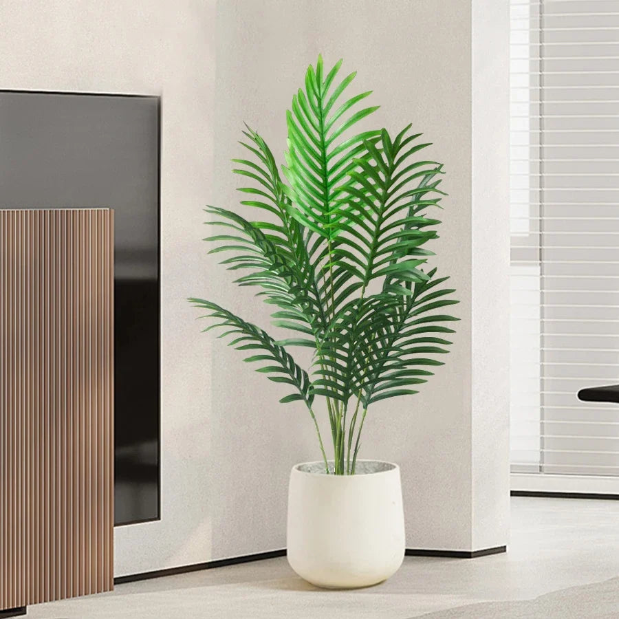 Large artificial tropical foliage interior decoration outside - view 2