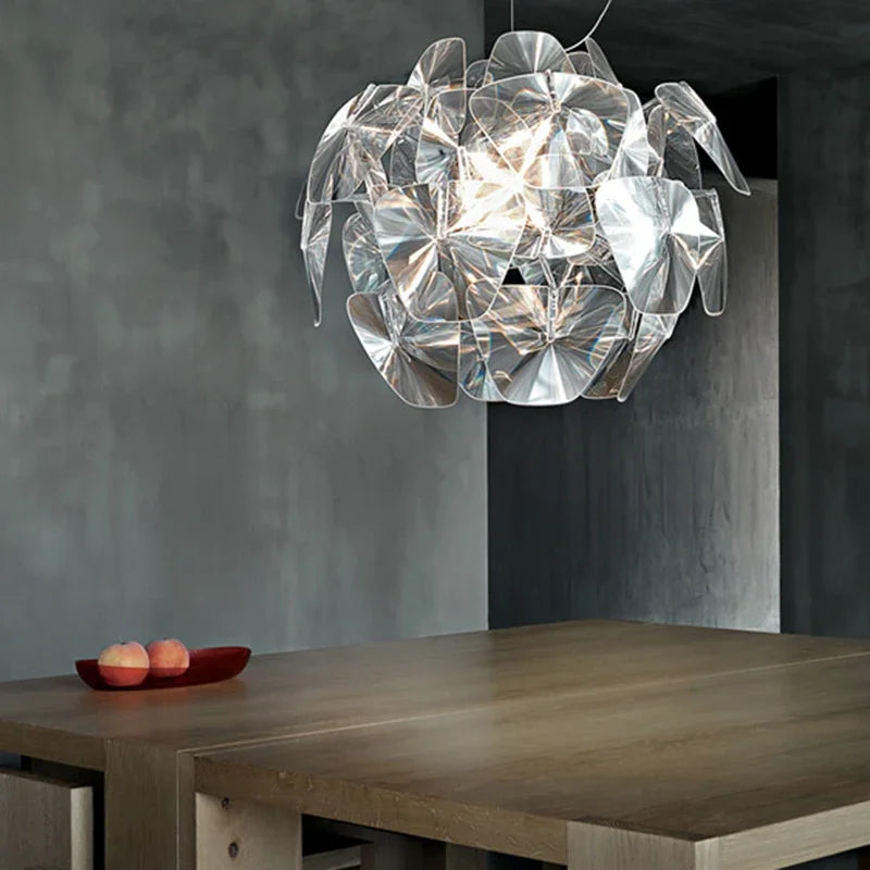 Transparent acrylic chandelier design for elegant interior - view 2