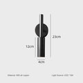 Copper industrial bedside lamp creative design for reading - 3 modifiables / Black