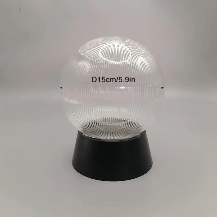 Acrylic Outdoor Globe Pedestal Lamp with Warm Glow - Tiaowen D15cm
