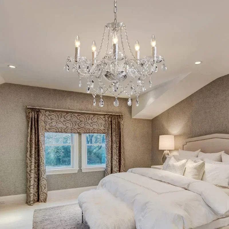 Chandelier in modern crystal for elegant and bright decoration - view 5