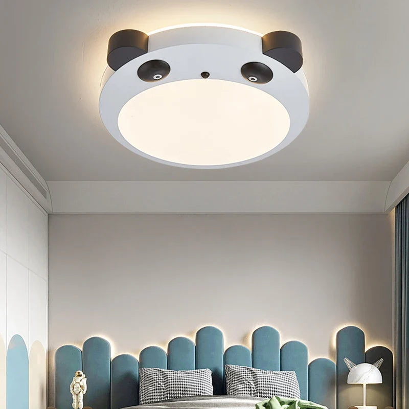 LED panda ceiling lamp for decoration child bedroom - view 4