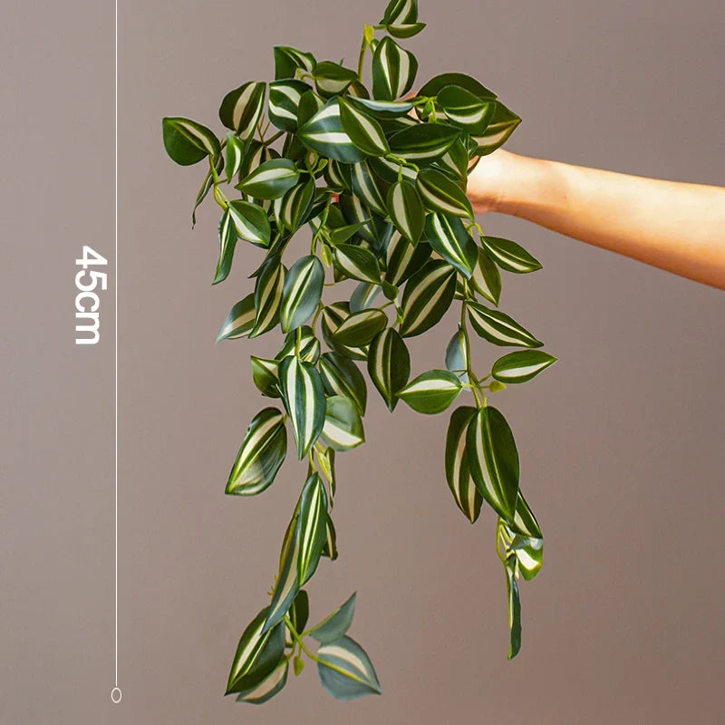 Artificial plants suspended in rattan for interior decoration - 45 cm C