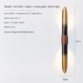 Minimalist wall sconce with dual head modern design - Cool White (5500-7000K) / A2