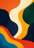 Abstract painting for aesthetic and modern wall decoration - 50X70cm Unframed / 18