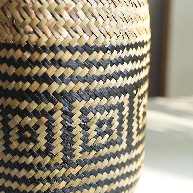Hand woven basket for flowers and decorative plants - view 5