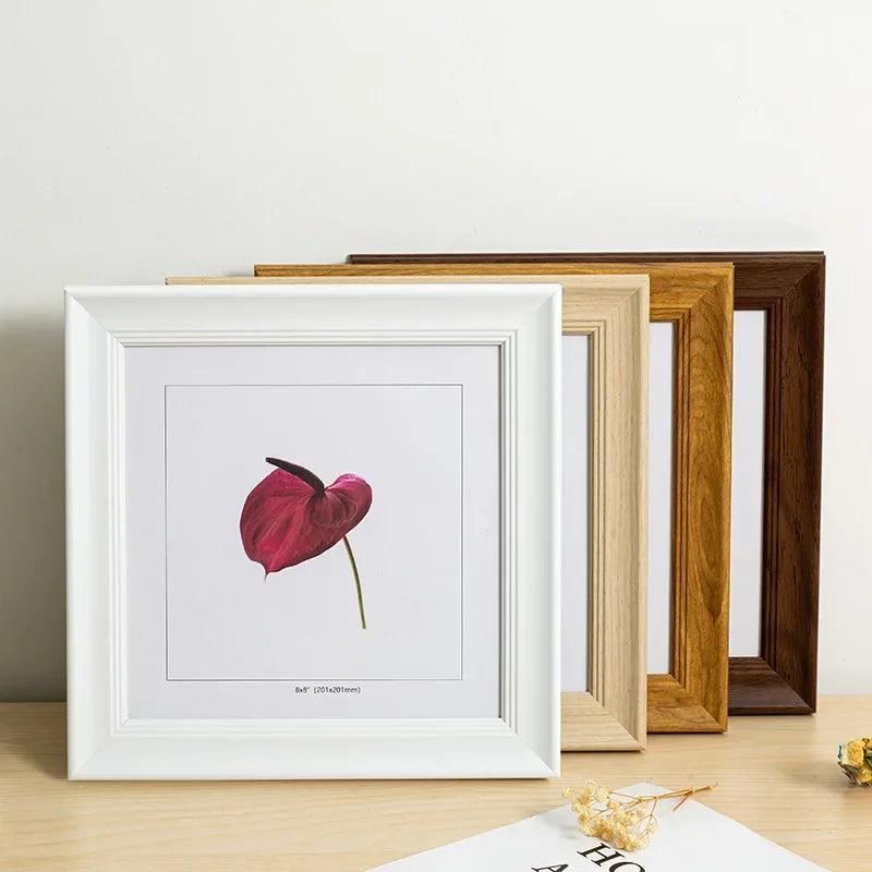 American Square Picture Frame - 7x7, 8x8, 10x10, 12x12 Tabletop and Wall Hanging Display Frame Photo Frames Home decor